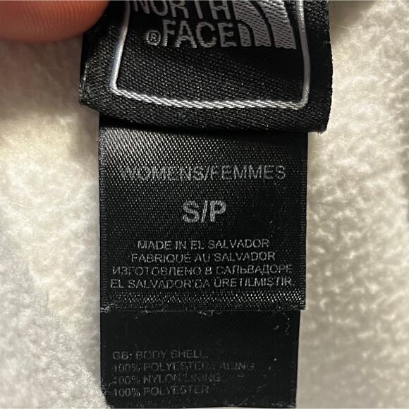 The North Face Womens Fleece Full Zip Jacket Grey White Khumbu Small Outdoor Ski - Picture 6 of 7